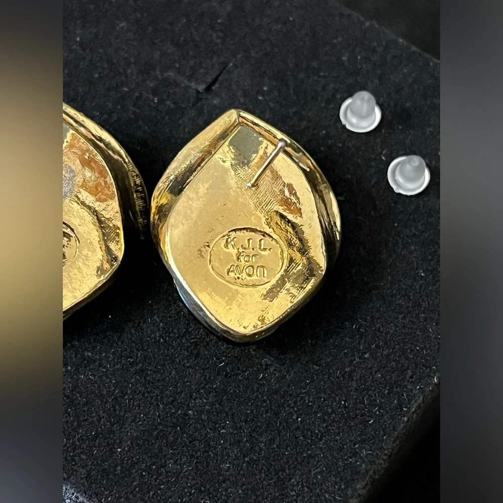 Kenneth Jay Lane for Avon Pierced Earrings - Picture 7 of 7